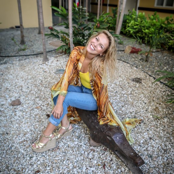 Yellow Two Piece Swim/Bodysuit Set - Picture 6 of 6